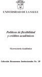 Librillo 18. Políticas de flexibilidad y créditos académicos