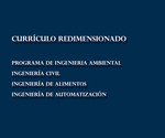 Librillo 45. Currículos redimensionados. Programa de Ingenieria Ambiental; Ingeniería Civil; Ingeniería de Alimentos; Ingeniería de Automatización