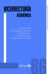 Librillo 86. Orientaciones para programas técnicos profesionales y tecnológicos en la Universidad de La Salle